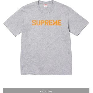 Supreme Its Just Hard Tee Heather Grey Small